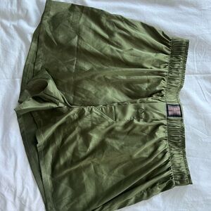 Savage X Fenty Khaki Green Lounge Shorts